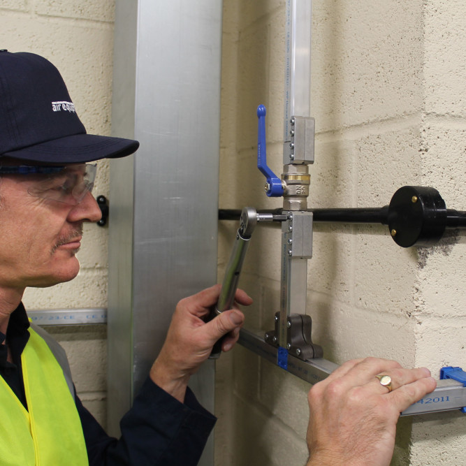 Pipework Engineer at work | Save energy costs on my Compressed Air System | air equipment