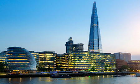 London skyline and the shard | air compressors | air equipment